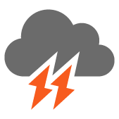 Very cloudy with rain and storms Very cloudy with rain and storms